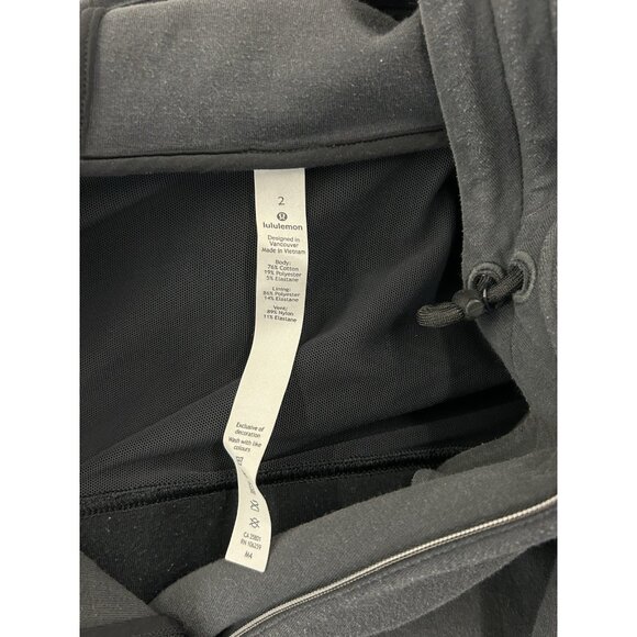 Lululemon In Orbit Jacket Heathered Core Ultra Black Grey Women's Size 2 - Picture 3 of 14